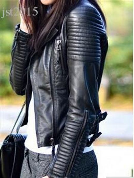 wholesale-leather jacket women jaqueta de couro feminina motorcycle ladies leather jacket women coat suede coat pu jacket coat, Black
wholesale-leather jacket women jaqueta de couro feminina motorcycle ladies leather jacket women coat suede coat pu jacket coat, Black