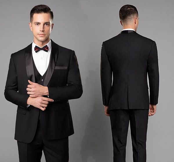 custom made handsome mens wedding tuxedos black blazer suits one button shawl lapel three pieces bridegroom mens suit (jacket+pants+vest, Black;gray
custom made handsome mens wedding tuxedos black blazer suits one button shawl lapel three pieces bridegroom mens suit (jacket+pants+vest, Black;gray