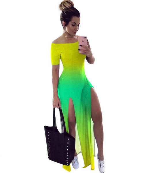 new arrival 2020 off shoulder half sleeve backless club bodycon dresses women color gradient double slit casual long dress, White;black
new arrival 2020 off shoulder half sleeve backless club bodycon dresses women color gradient double slit casual long dress, White;black