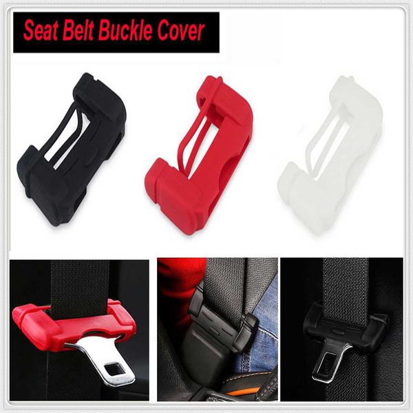 

car safety belt buckle covers silicon seat protector for mitsubishi asx endeavor expo galant grandis lancer mirage montero