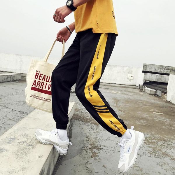 summer new track pants men fashion contrast color casual trousers man streetwear hip hop trend wild loose joggers sweatpants, Black
summer new track pants men fashion contrast color casual trousers man streetwear hip hop trend wild loose joggers sweatpants, Black