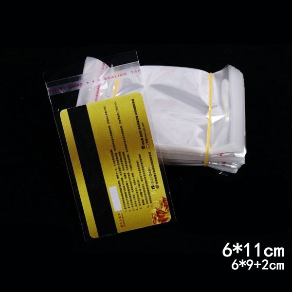 1000pcs 6*11cm clear card packing bags transparent self sealing plastic bags gift jewelry packaging bag small cellophane bag
1000pcs 6*11cm clear card packing bags transparent self sealing plastic bags gift jewelry packaging bag small cellophane bag
