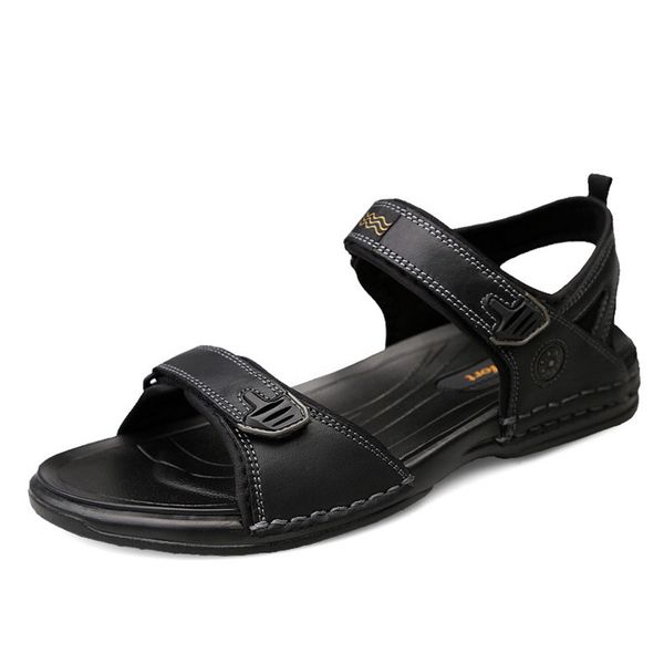 sandals 100% genuine leather shoes men non-slip man holiday mens beach cow summer male footwear ka2405, Black
sandals 100% genuine leather shoes men non-slip man holiday mens beach cow summer male footwear ka2405, Black