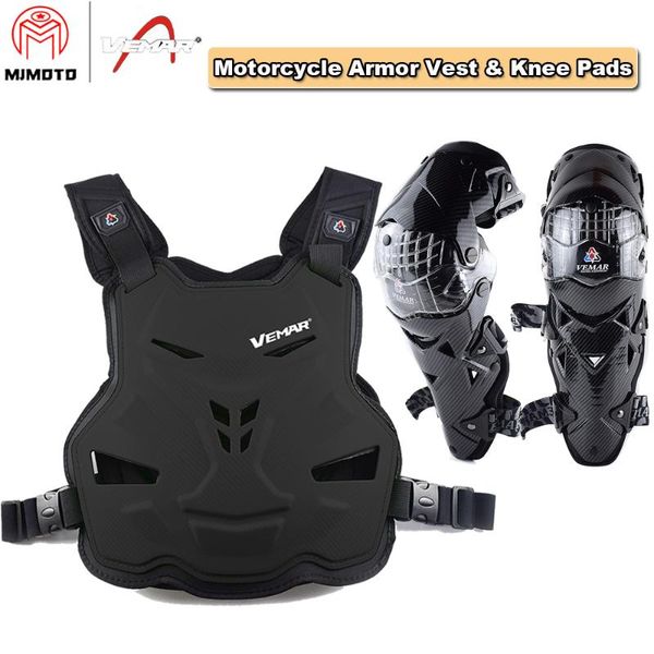 vemar accessory motorcycle armor vest motorcycle riding chest armor + knee pads protector motocross off-road racing jacket
vemar accessory motorcycle armor vest motorcycle riding chest armor + knee pads protector motocross off-road racing jacket