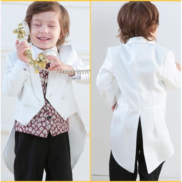 color white kids tailcoats four pieces flower boys suits two pieces (blazer+pant) birthday dinner party clothing sets for little boys, Black
color white kids tailcoats four pieces flower boys suits two pieces (blazer+pant) birthday dinner party clothing sets for little boys, Black