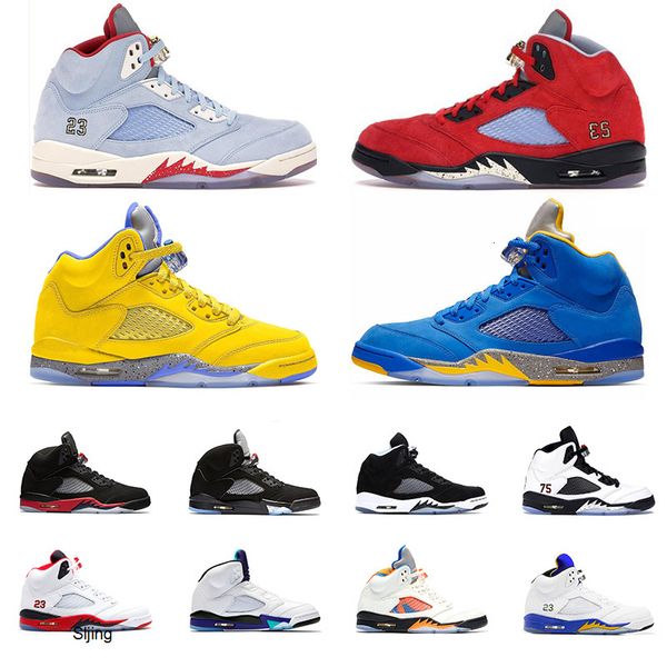 5 men basketball shoes 5s bred fire red ice blue laney blue yellow trophy room mens trainer athletic sport sneaker size 41-47
5 men basketball shoes 5s bred fire red ice blue laney blue yellow trophy room mens trainer athletic sport sneaker size 41-47