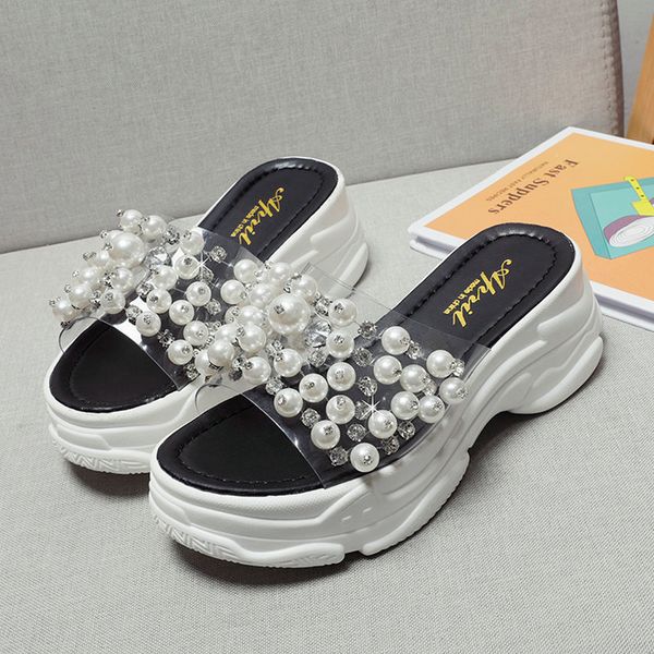 nice new summer women strange slippers platform heels full of pearl elegant shoes woman non slip outside female vogue flip flops, Black
nice new summer women strange slippers platform heels full of pearl elegant shoes woman non slip outside female vogue flip flops, Black