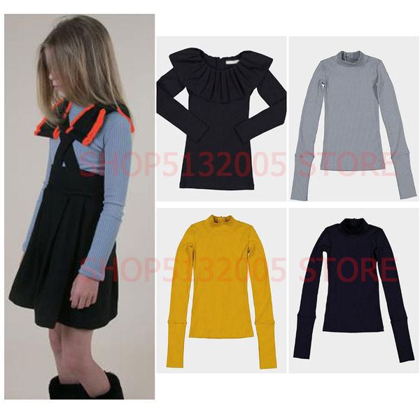2019 autumn and winter new carbon with the same girl baby slim middle collar lotus leaf collar bottoming shirt, Blue
2019 autumn and winter new carbon with the same girl baby slim middle collar lotus leaf collar bottoming shirt, Blue