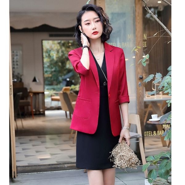 fashion red blazer for women business suits ladies dress and jacket sets work wear styles half sleeve, White;black
fashion red blazer for women business suits ladies dress and jacket sets work wear styles half sleeve, White;black