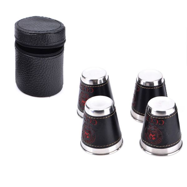 4 pcs/lot 30ml 70ml outdoor camping stainless steel cup with leather case portable wine whisky cup camping travel accessories
4 pcs/lot 30ml 70ml outdoor camping stainless steel cup with leather case portable wine whisky cup camping travel accessories