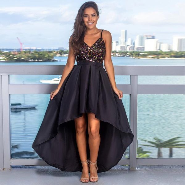 prom dresses sequined asymmetrical deep v-neck spaghetti straps backless sparkle evening party gowns vestidos de gala 2020, White;black
prom dresses sequined asymmetrical deep v-neck spaghetti straps backless sparkle evening party gowns vestidos de gala 2020, White;black