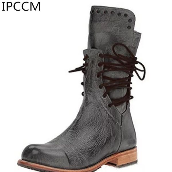 2019 new autumn and winter european and american retro fashion rivets versatile comfortable low-heeled women's short boots, Black
2019 new autumn and winter european and american retro fashion rivets versatile comfortable low-heeled women's short boots, Black