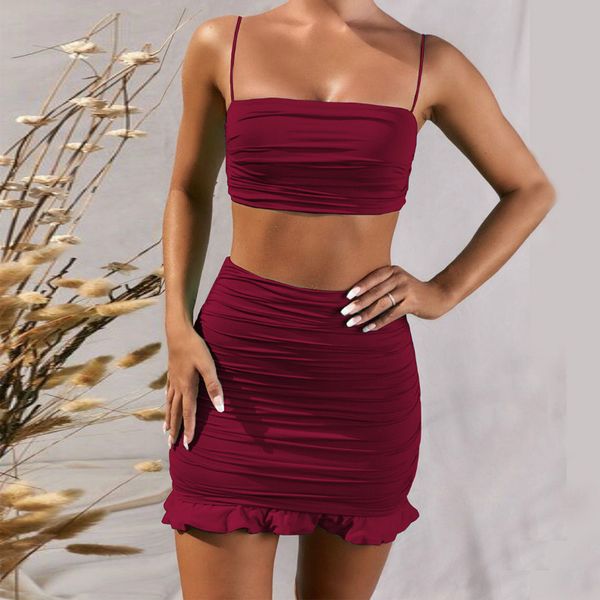 summer 2020 women set spaghetti strap crop white and mini bodycon skirt ruffles party outfit club two piece sets g1575
summer 2020 women set spaghetti strap crop white and mini bodycon skirt ruffles party outfit club two piece sets g1575