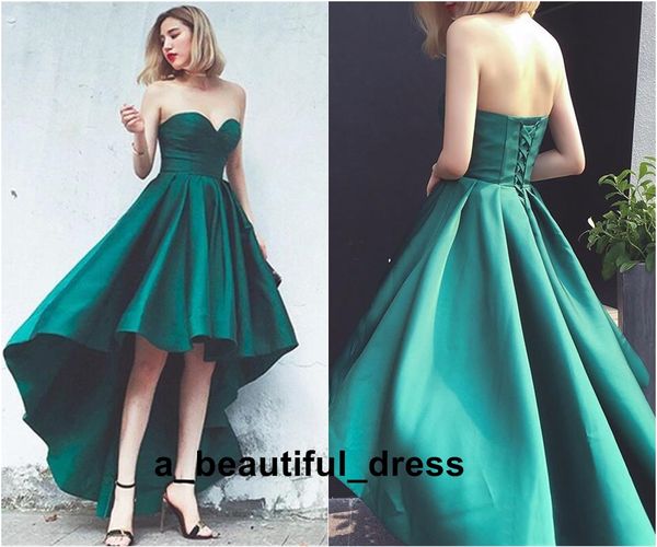 simple green short front long back prom evening dresses prom sweetheart lace up corset bodice prom gowns ed1268, Black;red
simple green short front long back prom evening dresses prom sweetheart lace up corset bodice prom gowns ed1268, Black;red