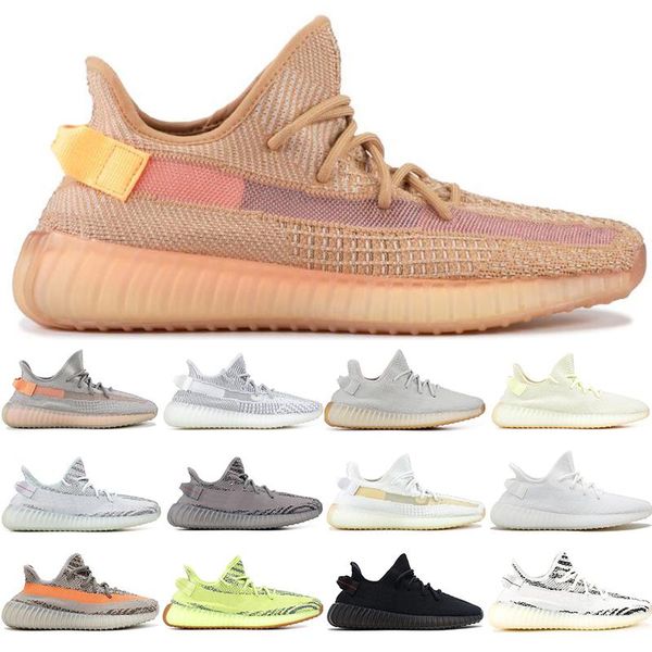 

new designers 3m static v2 kanye west semi yellow cream white zebra butter beluga 2.0 sports seankers mens women running shoes