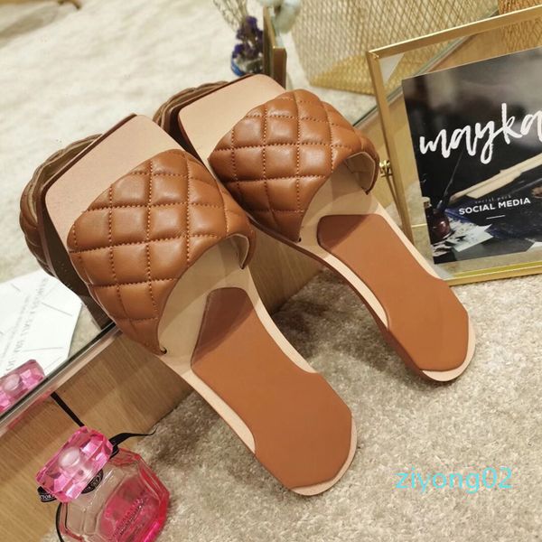 2020 summer 10 color the latest leather slippers luxury matte leather checked women shoes open-toed women flat heel sandals beach shoes z02, Black
2020 summer 10 color the latest leather slippers luxury matte leather checked women shoes open-toed women flat heel sandals beach shoes z02, Black