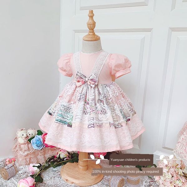 2020summer spanish sweet simple court dress girl lolita lace princess dress baby birthday puff evening baby girl clothes, Red;yellow
2020summer spanish sweet simple court dress girl lolita lace princess dress baby birthday puff evening baby girl clothes, Red;yellow