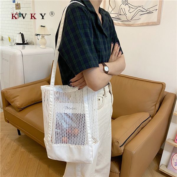 2020 women canvas bag large capacity reusable shoulder bags shopping eco bag portable mesh hollow beach black wholesale
2020 women canvas bag large capacity reusable shoulder bags shopping eco bag portable mesh hollow beach black wholesale