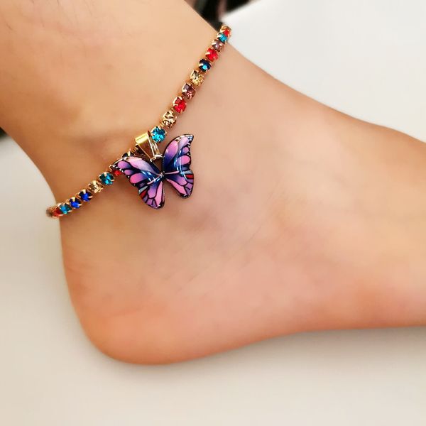 simple ins style temperament butterfly anklet fema summer beach chain multi-layer foot decoration european and american cross-border jewelry, Red;blue
simple ins style temperament butterfly anklet fema summer beach chain multi-layer foot decoration european and american cross-border jewelry, Red;blue