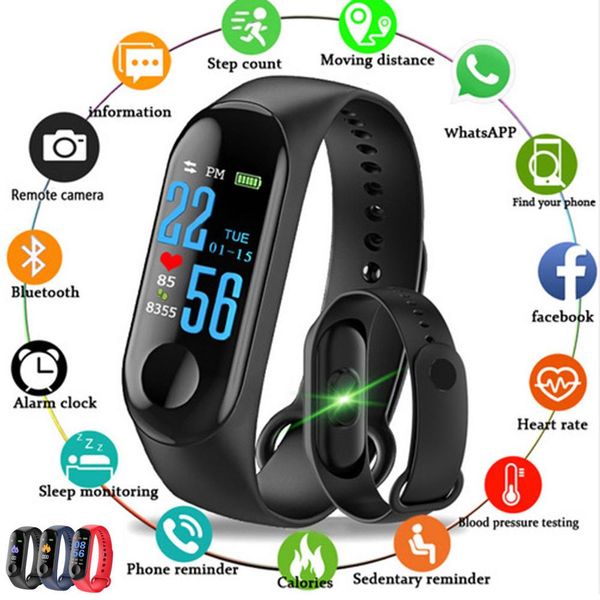 m3 bluetooth smart watch color screen fitness tracker smart bracelet heart rate sport watch for men women, Slivery;brown
m3 bluetooth smart watch color screen fitness tracker smart bracelet heart rate sport watch for men women, Slivery;brown