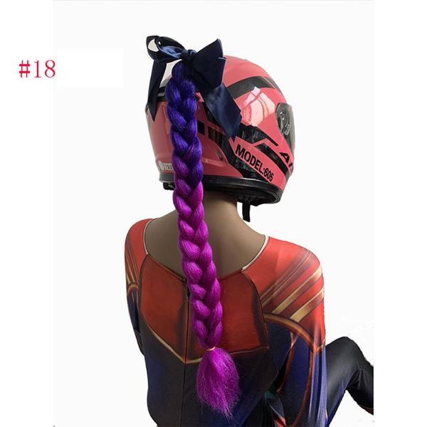 women punk style gradient braids wig decoration diy for motorcycle helmet with black american knitting style
women punk style gradient braids wig decoration diy for motorcycle helmet with black american knitting style