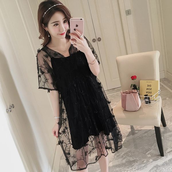 2018 new brand summer maternity dress woman cute floral embroidery large size dresses pregnant woman clothing md-00537, White
2018 new brand summer maternity dress woman cute floral embroidery large size dresses pregnant woman clothing md-00537, White