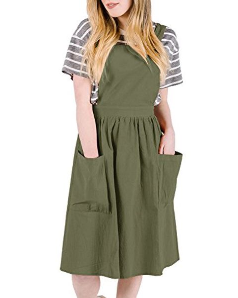 saodimallsu womens a-line straps loose bib overall dresses casual pinafore jumper dress pockets, Black;gray
saodimallsu womens a-line straps loose bib overall dresses casual pinafore jumper dress pockets, Black;gray