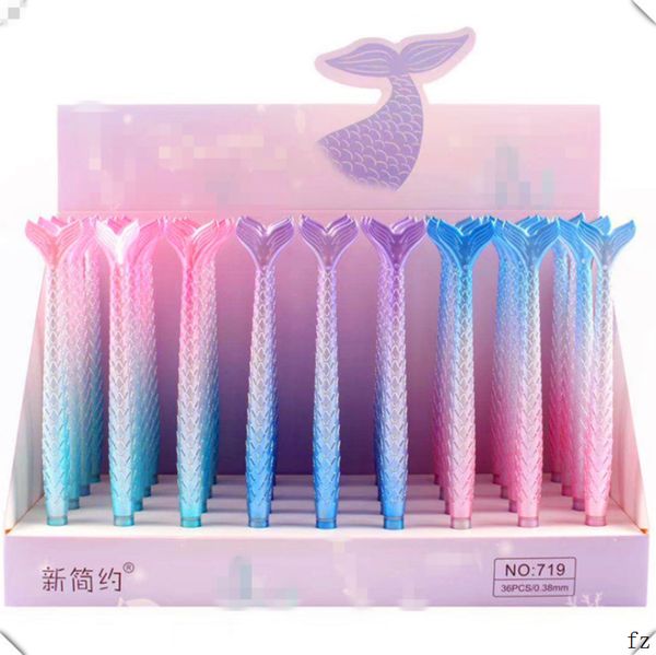72 pcs gel pens mermaid black gel ink pens for writing signature pen office school supplies 0.38mm
72 pcs gel pens mermaid black gel ink pens for writing signature pen office school supplies 0.38mm