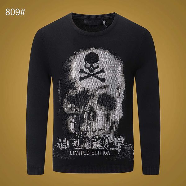 luxury sweater pullover men's brand casual halloween fashion skull embroidered sweater men's comfortable pullover o-neck men, White;black
luxury sweater pullover men's brand casual halloween fashion skull embroidered sweater men's comfortable pullover o-neck men, White;black
