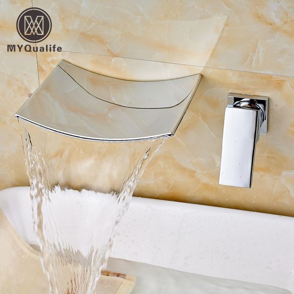 bathroom chrome waterfall spout wall mount bathroom wash basin faucet single handle and cold water taps
bathroom chrome waterfall spout wall mount bathroom wash basin faucet single handle and cold water taps