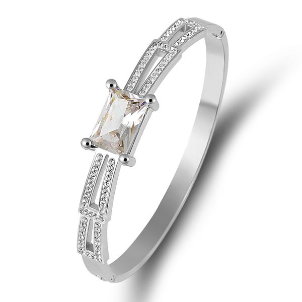 female bracelets square crystals cubic zirconia bangles for women party wedding bracelets jewelry cute christmas gift, Black
female bracelets square crystals cubic zirconia bangles for women party wedding bracelets jewelry cute christmas gift, Black