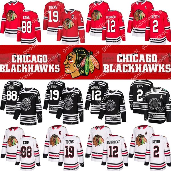 2020 chicago blackhawks 88 patrick kane 19 jonathan toews 2 keith 7 brent seabrook 12 debrincat 50 crawford 10 patrick sharp hockey jerseys, Black;red
2020 chicago blackhawks 88 patrick kane 19 jonathan toews 2 keith 7 brent seabrook 12 debrincat 50 crawford 10 patrick sharp hockey jerseys, Black;red