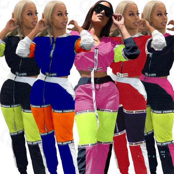 2020 spring patchwork women tracksuit long sleeve zip jackets crop pants 2pcs/sets lady outfit sports coat trousers clothes s-xxl d4204, White
2020 spring patchwork women tracksuit long sleeve zip jackets crop pants 2pcs/sets lady outfit sports coat trousers clothes s-xxl d4204, White
