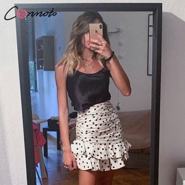 conmoto women vintage polka dot skirt 2020 autumn winter high waist bodycon ruffle mini skirt fashion white ruched faldas, Black
conmoto women vintage polka dot skirt 2020 autumn winter high waist bodycon ruffle mini skirt fashion white ruched faldas, Black