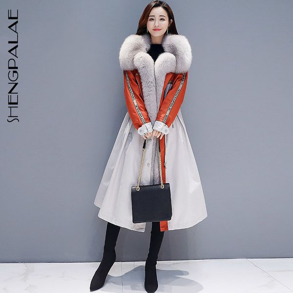 shengpalae 2019 new fashion winter long fund hooded fur collar fur liner detachable parkas loose casual tide jacket women ft993, Black
shengpalae 2019 new fashion winter long fund hooded fur collar fur liner detachable parkas loose casual tide jacket women ft993, Black