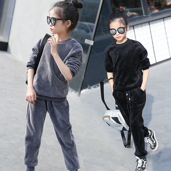 girls sport suit girls clothing set velvet pullover+pants 2pcs kid tracksuit spring autumn children clothes 4 6 8 10 12 years t200414, White
girls sport suit girls clothing set velvet pullover+pants 2pcs kid tracksuit spring autumn children clothes 4 6 8 10 12 years t200414, White