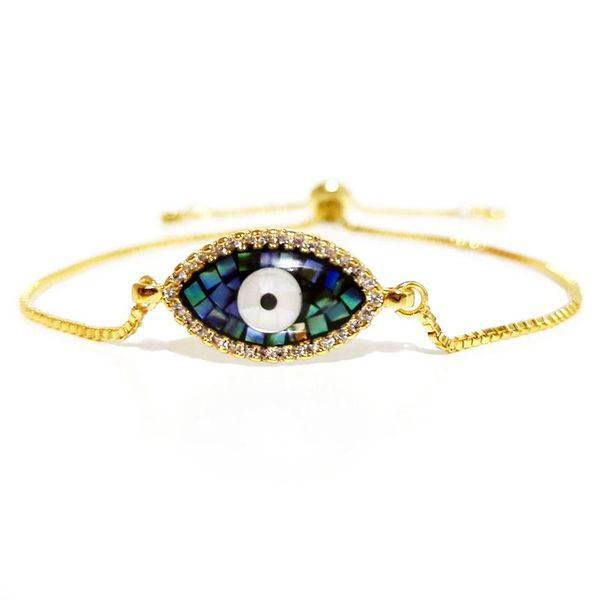 gold filled evil eye bracelets for women cz zirconia blue eye abalone bracelets turkish jewelry pulsera ojitos charm bracelet, Golden;silver
gold filled evil eye bracelets for women cz zirconia blue eye abalone bracelets turkish jewelry pulsera ojitos charm bracelet, Golden;silver