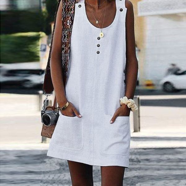 women boho summer dress casual button pockets sleeveless dress beach maxi dresses fashion dresses vestidos verano 2019 new, Black;gray
women boho summer dress casual button pockets sleeveless dress beach maxi dresses fashion dresses vestidos verano 2019 new, Black;gray
