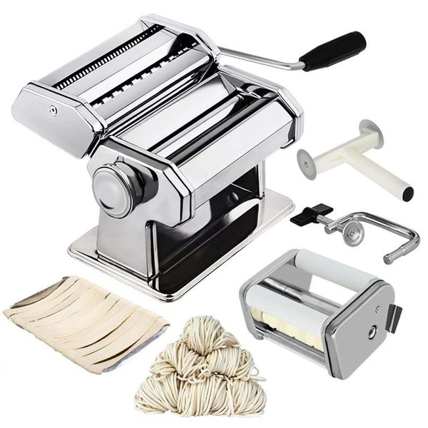 noodle pasta maker stainless steel nudeln machine lasagne spaghetti tagliatelle ravioli dumpling maker machine with two cutter
noodle pasta maker stainless steel nudeln machine lasagne spaghetti tagliatelle ravioli dumpling maker machine with two cutter