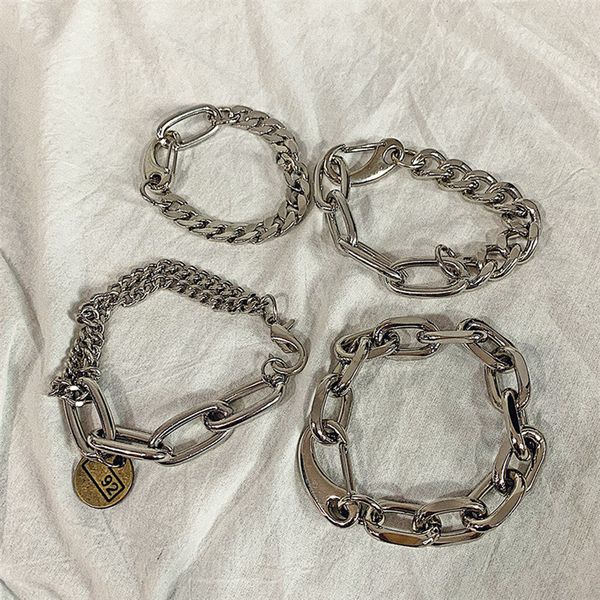 2020 punk bracelet classic hip-hop exaggerated thick chain new double pendant link round men's bracelet jewelry wholesale, Black
2020 punk bracelet classic hip-hop exaggerated thick chain new double pendant link round men's bracelet jewelry wholesale, Black