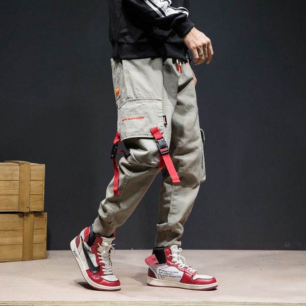 2018 winter new color matching pants men large size loose tooling hip hop streetwear harajuku joggers sweatpants, Black
2018 winter new color matching pants men large size loose tooling hip hop streetwear harajuku joggers sweatpants, Black