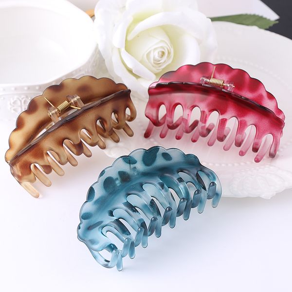 women hair clip large size acrylic hairpins solid color women hair crab women make up washing tool hair accessories
women hair clip large size acrylic hairpins solid color women hair crab women make up washing tool hair accessories