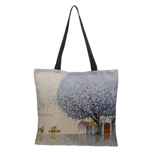 2019 new listing plant series linen bag double-sided printing ladies handbag large capacity folding women's shopping bag leisure
2019 new listing plant series linen bag double-sided printing ladies handbag large capacity folding women's shopping bag leisure