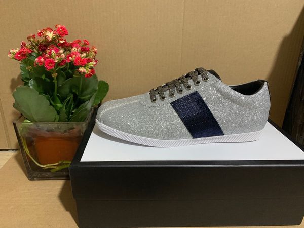 designer shoes low-sneakers in a sparkling fabric glitter web sneaker with for men women casual ace shoes size 35-46, Black
designer shoes low-sneakers in a sparkling fabric glitter web sneaker with for men women casual ace shoes size 35-46, Black