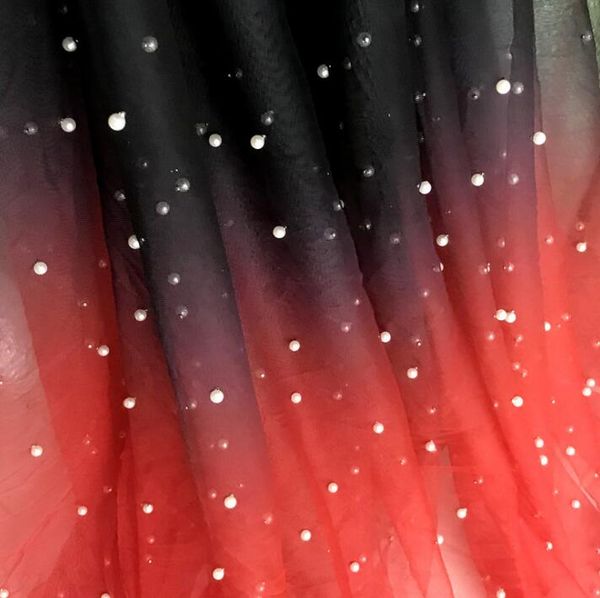 5style soft rainbow pearl gauze gradient mesh fabric dress transparent wedding dance diy textiles elastic tissu cloth fabric c953, Black;white
5style soft rainbow pearl gauze gradient mesh fabric dress transparent wedding dance diy textiles elastic tissu cloth fabric c953, Black;white