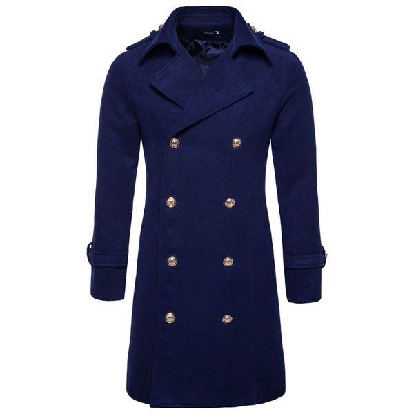 mens double breasted blends coats long winter coat thick warm fashion jackets slim fit, Black
mens double breasted blends coats long winter coat thick warm fashion jackets slim fit, Black