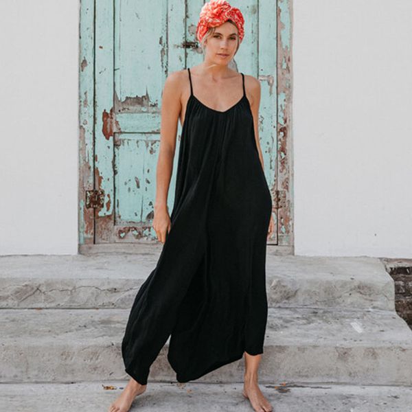 black rompers women plus size 2020 summer jumpsuits casual sleeveless strap back criss cross playsuits bodysuits ovearalls, Black;white
black rompers women plus size 2020 summer jumpsuits casual sleeveless strap back criss cross playsuits bodysuits ovearalls, Black;white