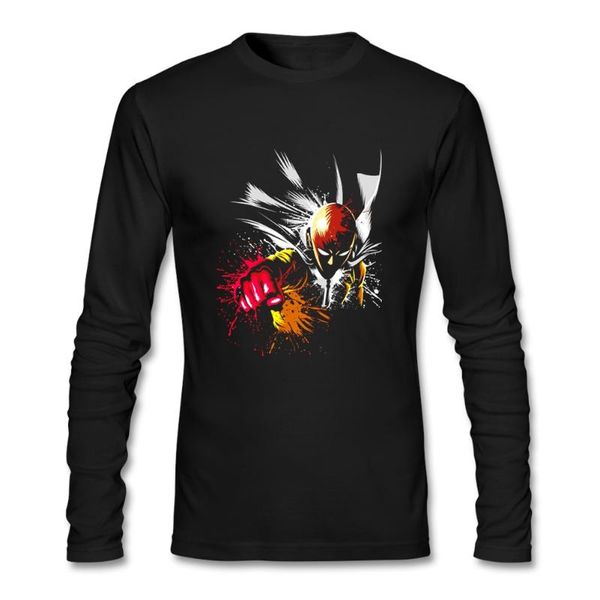 one punch man t-shirts men's printed camiseta for youth long sleeve 100% cotton round neck, White;black
one punch man t-shirts men's printed camiseta for youth long sleeve 100% cotton round neck, White;black