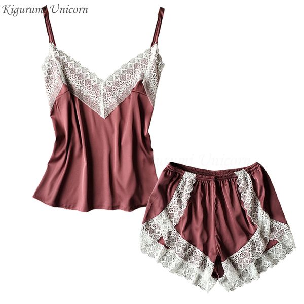 lingerie women pajamas sets lace pyjamas for v-neck pijama femme silk sleepwear satin nightwear cute cami and shorts, Black;red
lingerie women pajamas sets lace pyjamas for v-neck pijama femme silk sleepwear satin nightwear cute cami and shorts, Black;red
