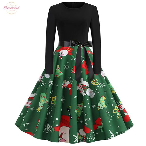 2020 women elegant vintage print a line party christmas dress plus size black patchwork long sleeve slim casual winter dresses, Black;gray
2020 women elegant vintage print a line party christmas dress plus size black patchwork long sleeve slim casual winter dresses, Black;gray
